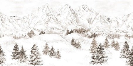 Tapete Bergmassiv der Alpen