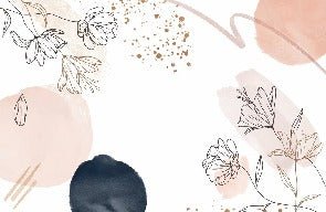 Papier peint formes et fleurs, XXL, tendance