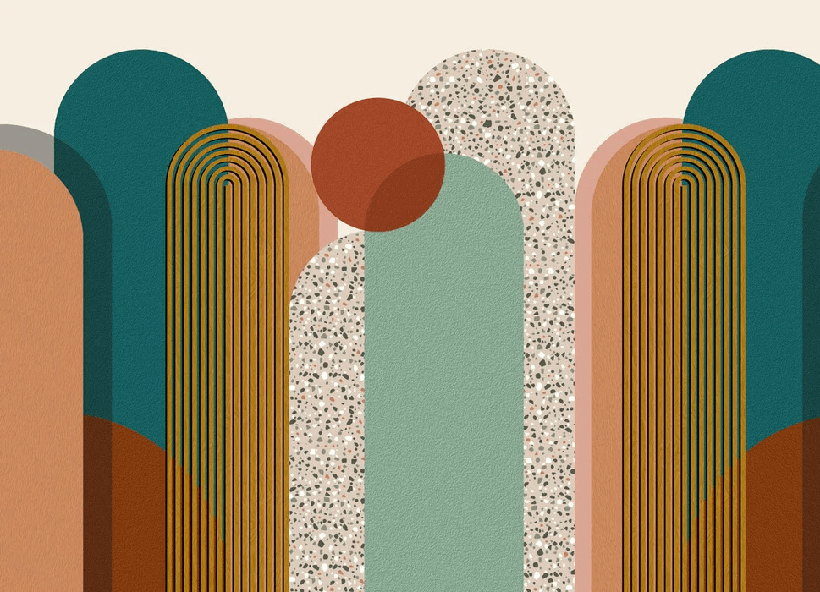 Papier peint Art pop déco graphique tendance - Muralconcept