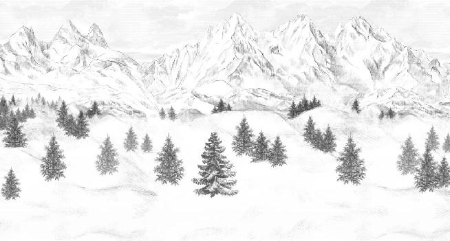 Papier peint Aiguilles d'Arves - Muralconcept