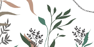 Papier peint ginkgo artiste floral - Muralconcept