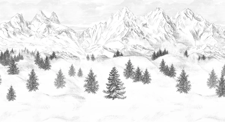 Papier peint Aiguilles d'Arves - Muralconcept