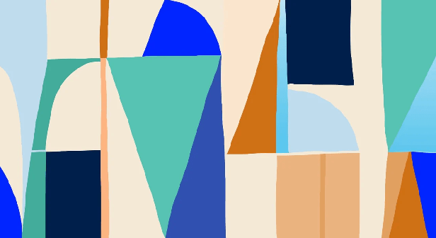 Papier peint Memphis style vibrant - Muralconcept