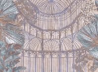 Papier peint verrière végétale - Muralconcept