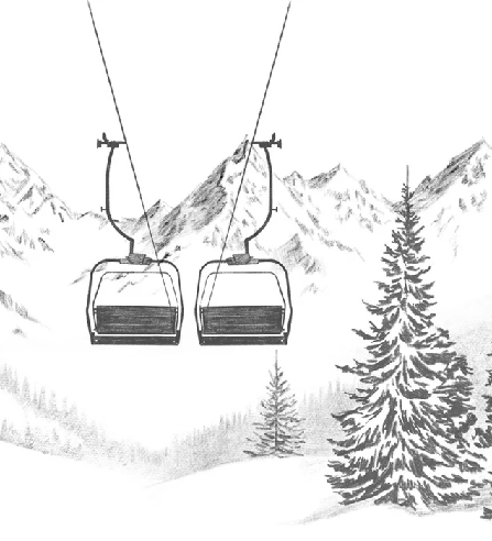 Papier peint immersion Alpine - Muralconcept