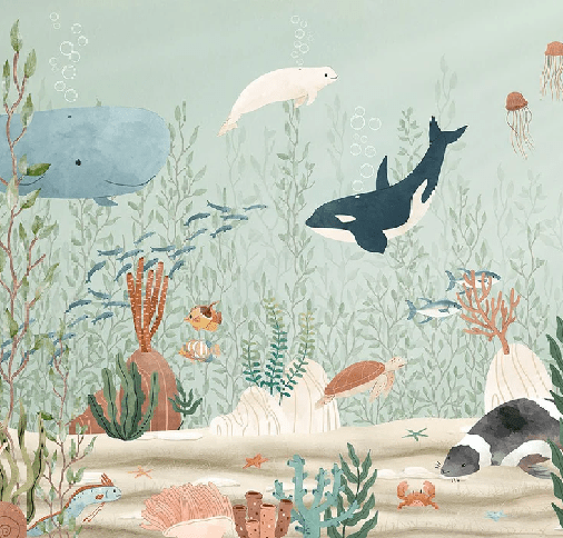 Tapete Baby Meereswelt