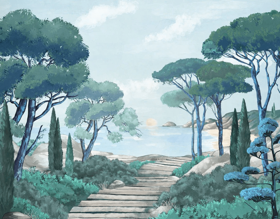 Tapete „Spaziergang in den Calanques“