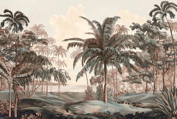 Papier peint paysage Célèbes terra - Muralconcept