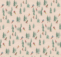 Papier peint Alpine glisse pêche - Muralconcept