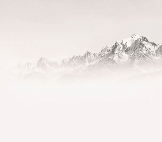 Papier peint matin brumeux Mont Blanc - Muralconcept