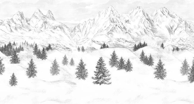 Papier peint Aiguilles d'Arves - Muralconcept