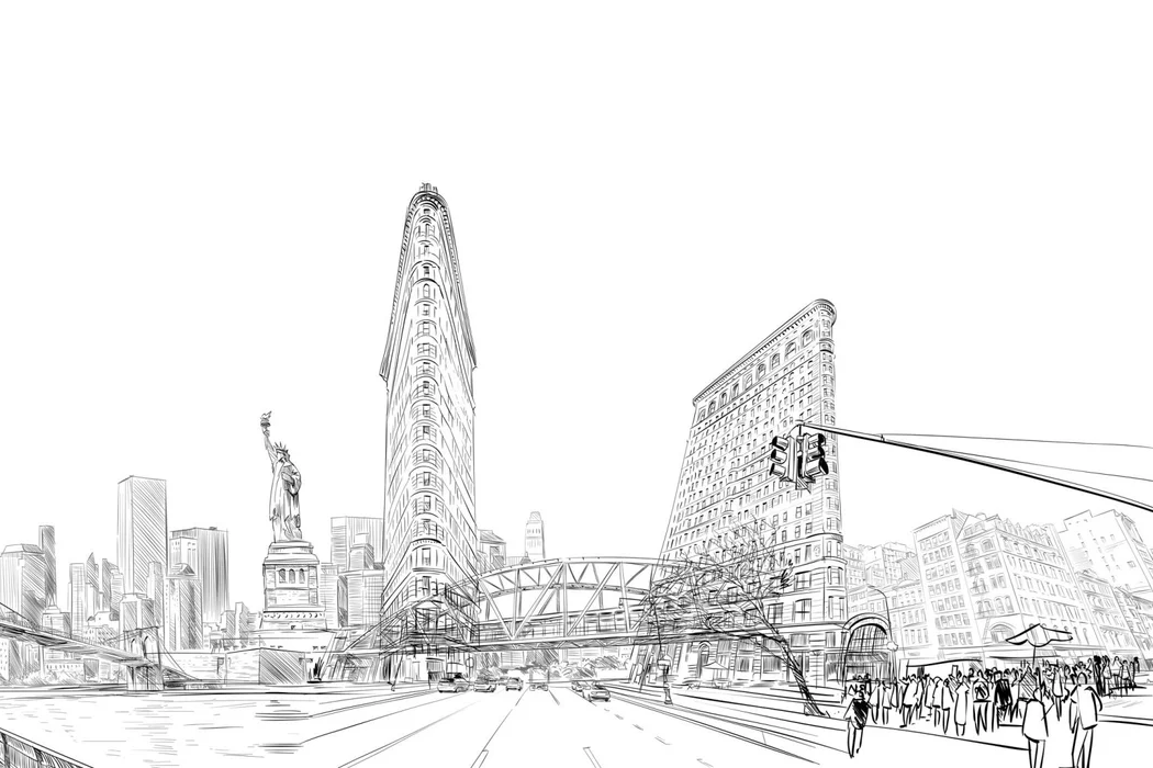 Architekturtapete New York