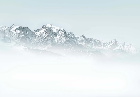 Tapete Mont Blanc im blauen Dunst