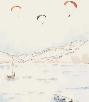 Papier peint Annecy, cimes & art - Muralconcept