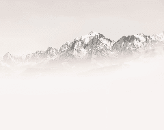 Papier peint matin brumeux Mont Blanc - Muralconcept