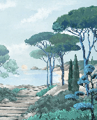 Tapete „Spaziergang in den Calanques“