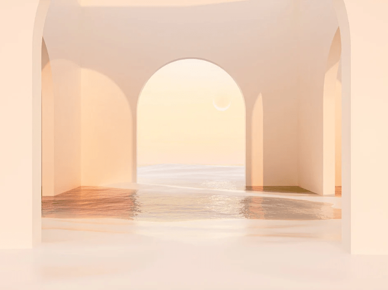 Papier peint panoramique design sunset arch, XXL, tendance