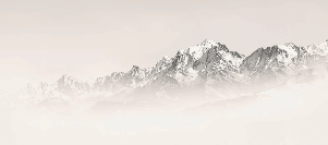 Papier peint Mont Blanc dans la brume sépia - Muralconcept