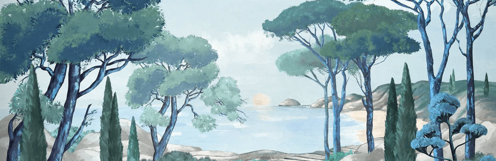 Tapete „Spaziergang in den Calanques“