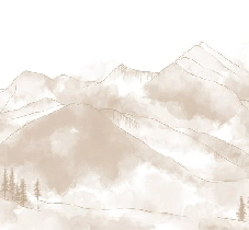 Papier peint panoramique Aravis sépia, XXL, tendance