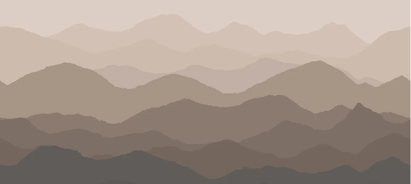 Papier peint panoramique dunes terracotta - Muralconcept