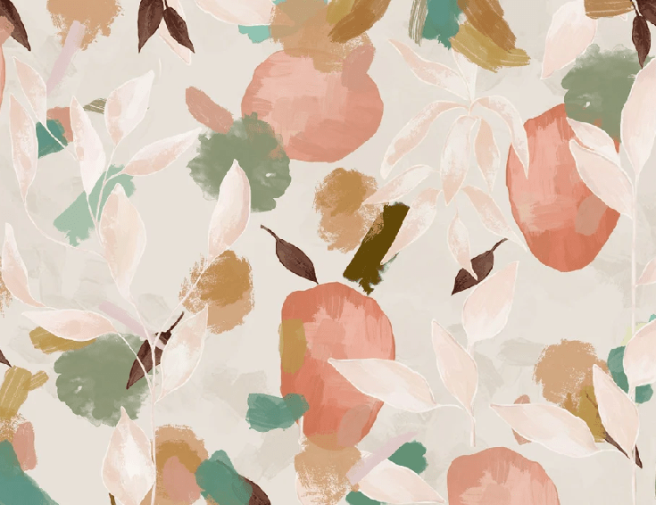 Papier peint bloom & brush - Muralconcept