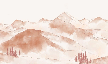 Papier peint montagne chaine des Aravis - Muralconcept