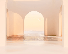 Papier peint panoramique design sunset arch - Muralconcept