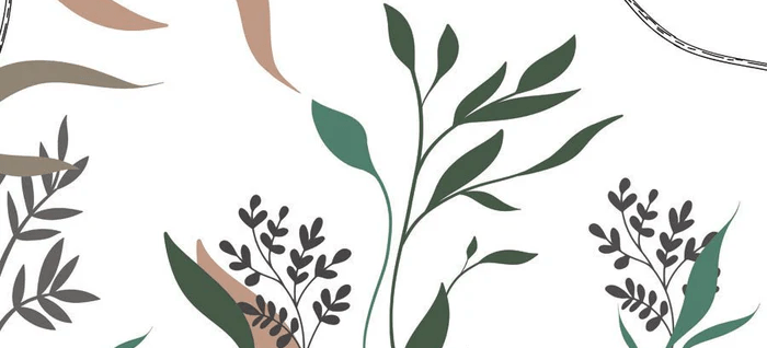 Papier peint ginkgo artiste floral - Muralconcept