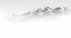 Papier peint Mont Blanc dans la brume noir et blanc - Muralconcept