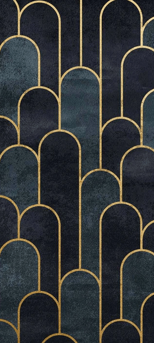 Papier peint toilette dark blue chic - Muralconcept