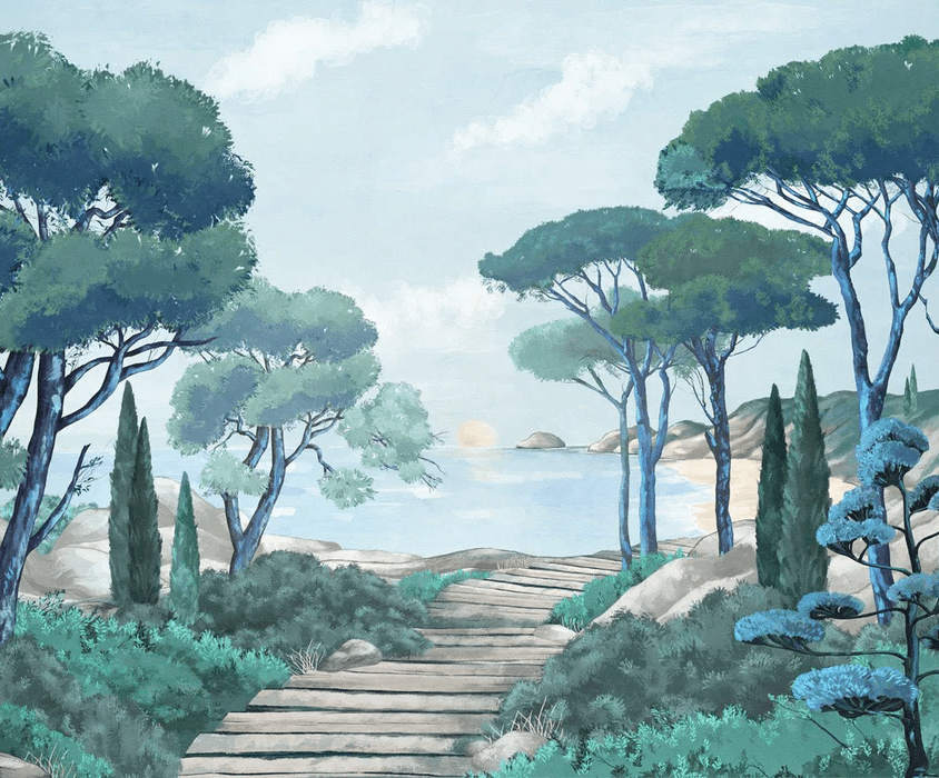 Tapete Spaziergang in den Calanques