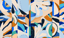 Papier peint abstrait vibrant, XXL, tendance