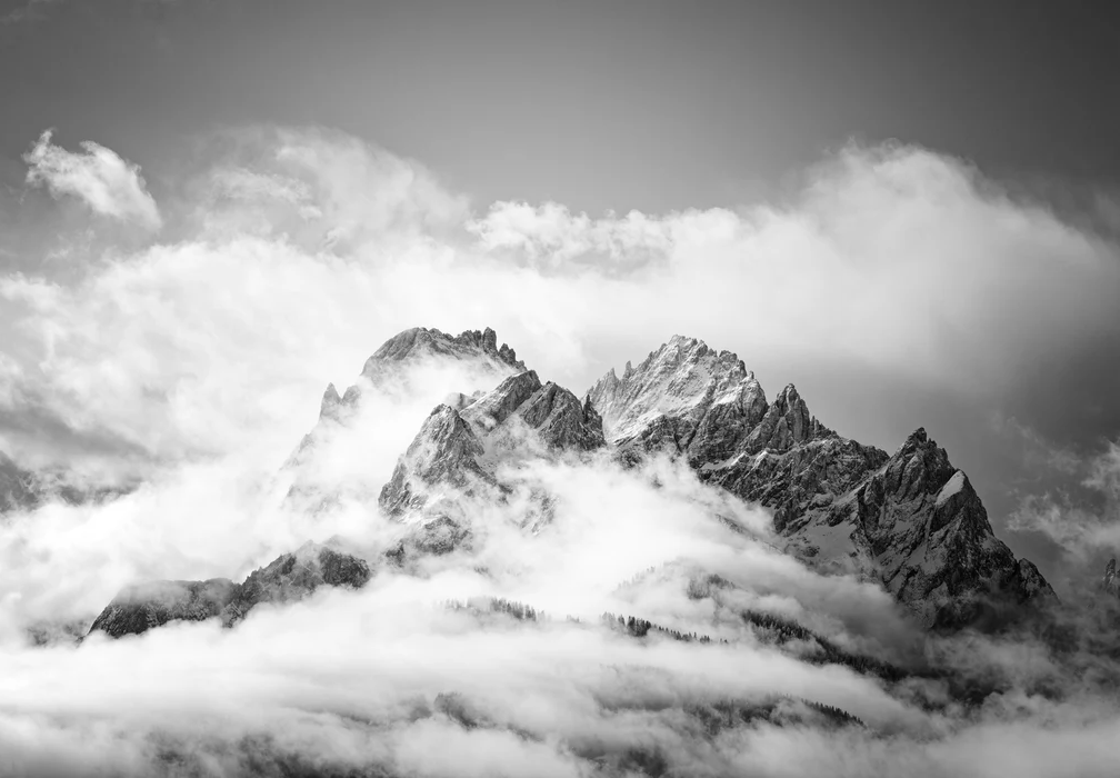 Papier peint panoramique pic Dolomites, XXL, tendance