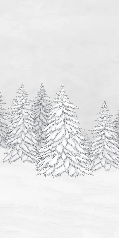 Papier peint montagne télécabine noir & blanc - Muralconcept