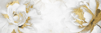 Tapete Blume Gold