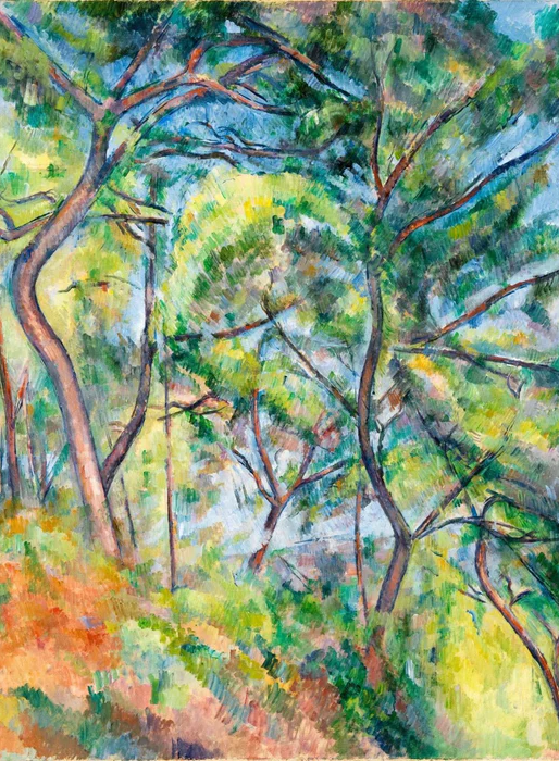 Papier peint forêt de pins - Paul Cézanne - Muralconcept