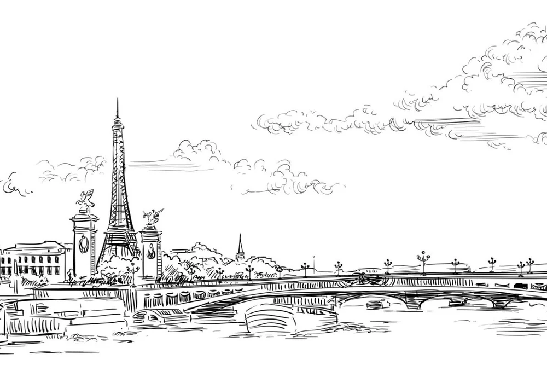 Papier peint pont Alexandre Paris, XXL, tendance