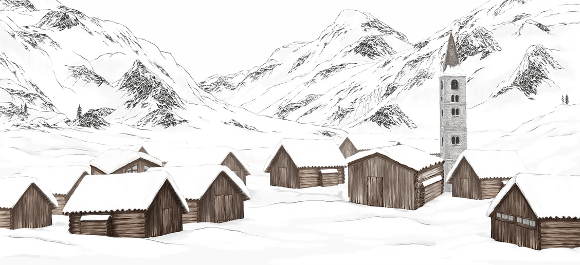 Tapete Dorf Val d'Isère