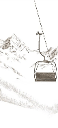 Papier peint immersion Alpine Sépia - Muralconcept