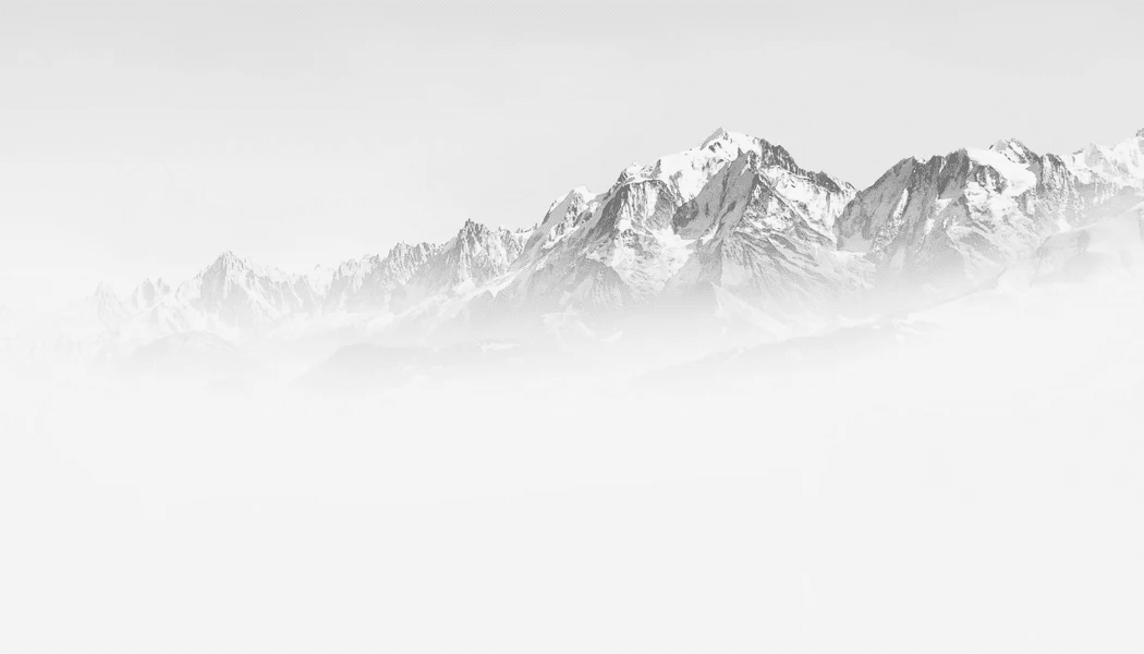 Papier peint matin brumeux Mont Blanc - Muralconcept