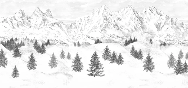 Papier peint Aiguilles d'Arves - Muralconcept