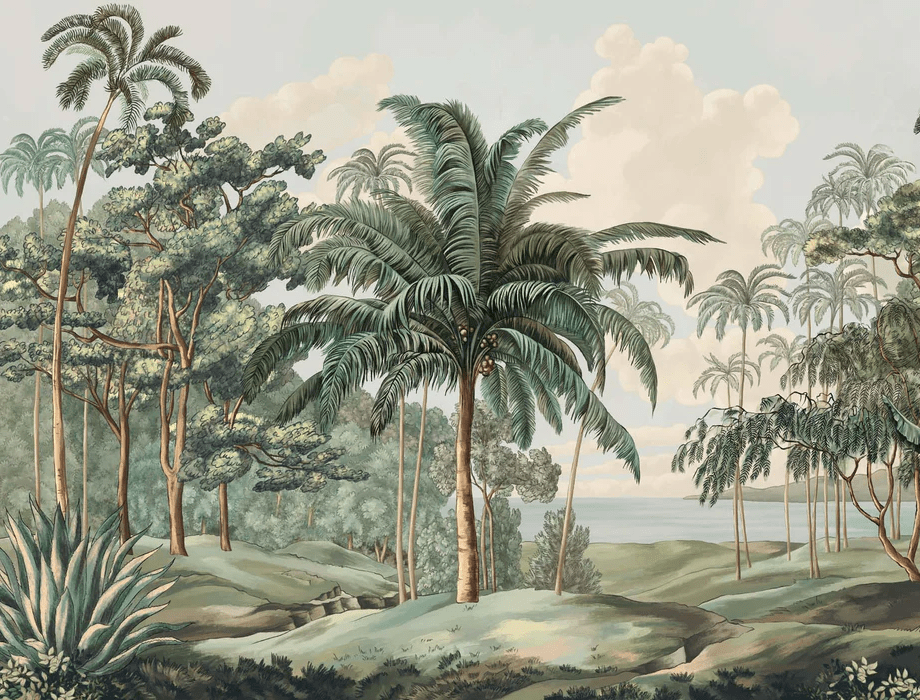 Papier peint paysage Célèbes - Muralconcept