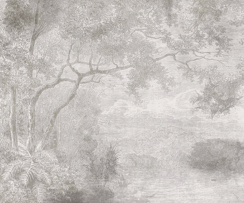 Papier peint panoramique paysage de campagne, XXL, tendance