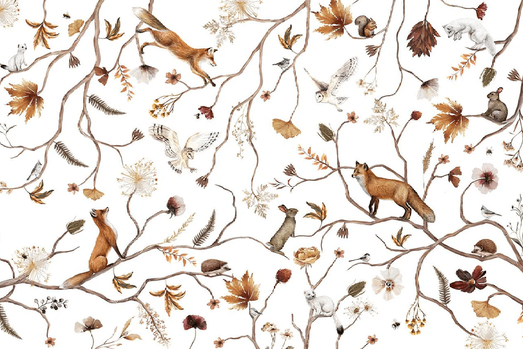 Papier peint enfant forêt aventure, XXL, tendance