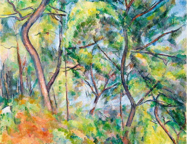 Papier peint forêt de pins - Paul Cézanne - Muralconcept
