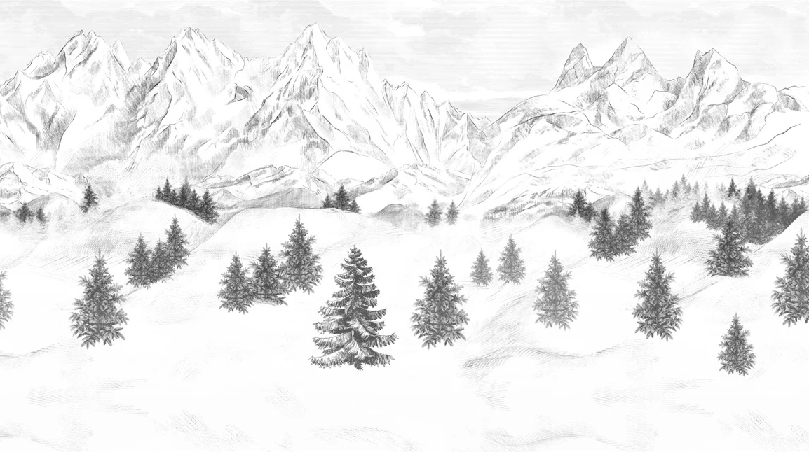 Papier peint Aiguilles d'Arves - Muralconcept