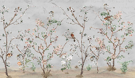 Papier peint panoramique Spring Birds - Muralconcept