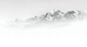 Papier peint Mont Blanc dans la brume noir et blanc - Muralconcept