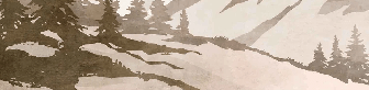 Tapete Tanne und Berge Vintage Sepia